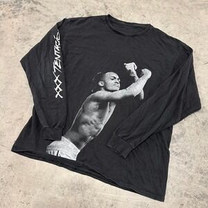 XXXTentacion Memorial Photo Longsleeve Tee Shirt Large Grunge Hip Hop